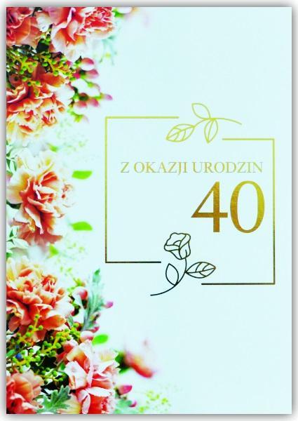 Produktbild Trend Grusskarte zum 40. Geburtstag
