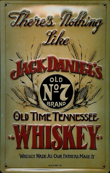 Immagine prodotto Puag Cartello pubblicitario Jack Daniels Old No.7 30 x 20 cm (30 x 20 cm)