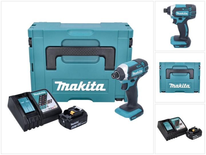 Productafbeelding Makita DTD 152 RM1J 18V Li-Ion accu slagmoersleutel in Makpac met 1x 4.0 Ah accu en 1x snellader