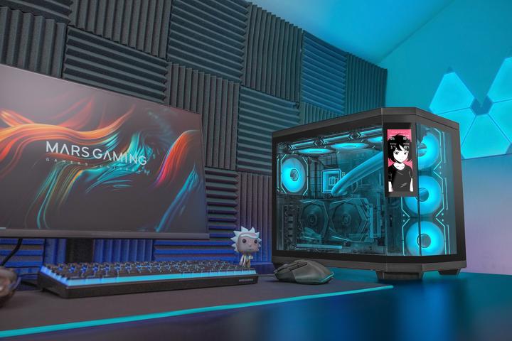 Produktbild Mars Gaming Mc3tcorelcd (ATX, mATX, Mini-ITX)