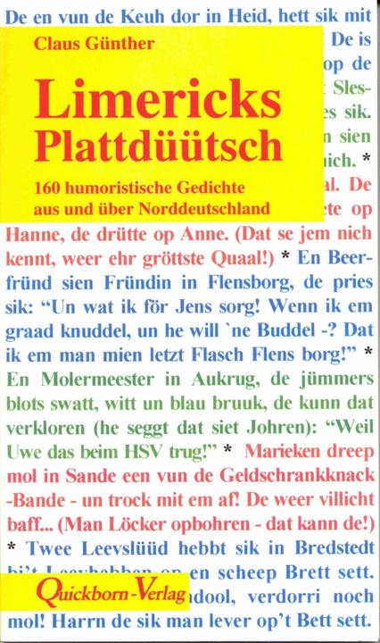 Produktbild Limericks Plattdüütsch (Deutsch, Claus Günther, 2005)