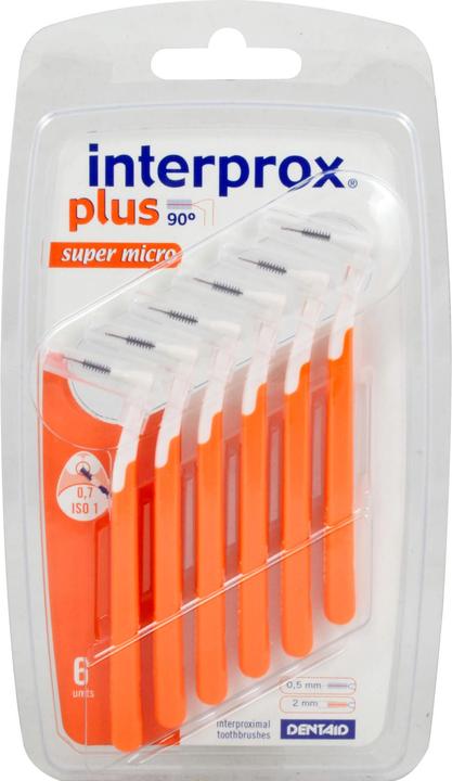 Interprox spazzolino interdentale plus super micro arancione, 6 pezzi ZBU (6 x)