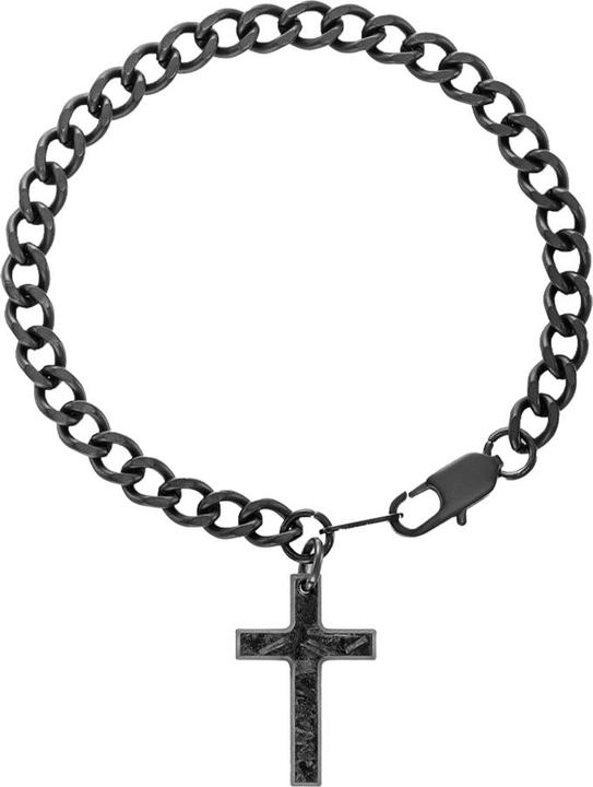 Image du produit K12 - Forged Vaith - Cuban Bracelet (21 cm, Acier chirurgical 316L, Carbone, sans laiton)