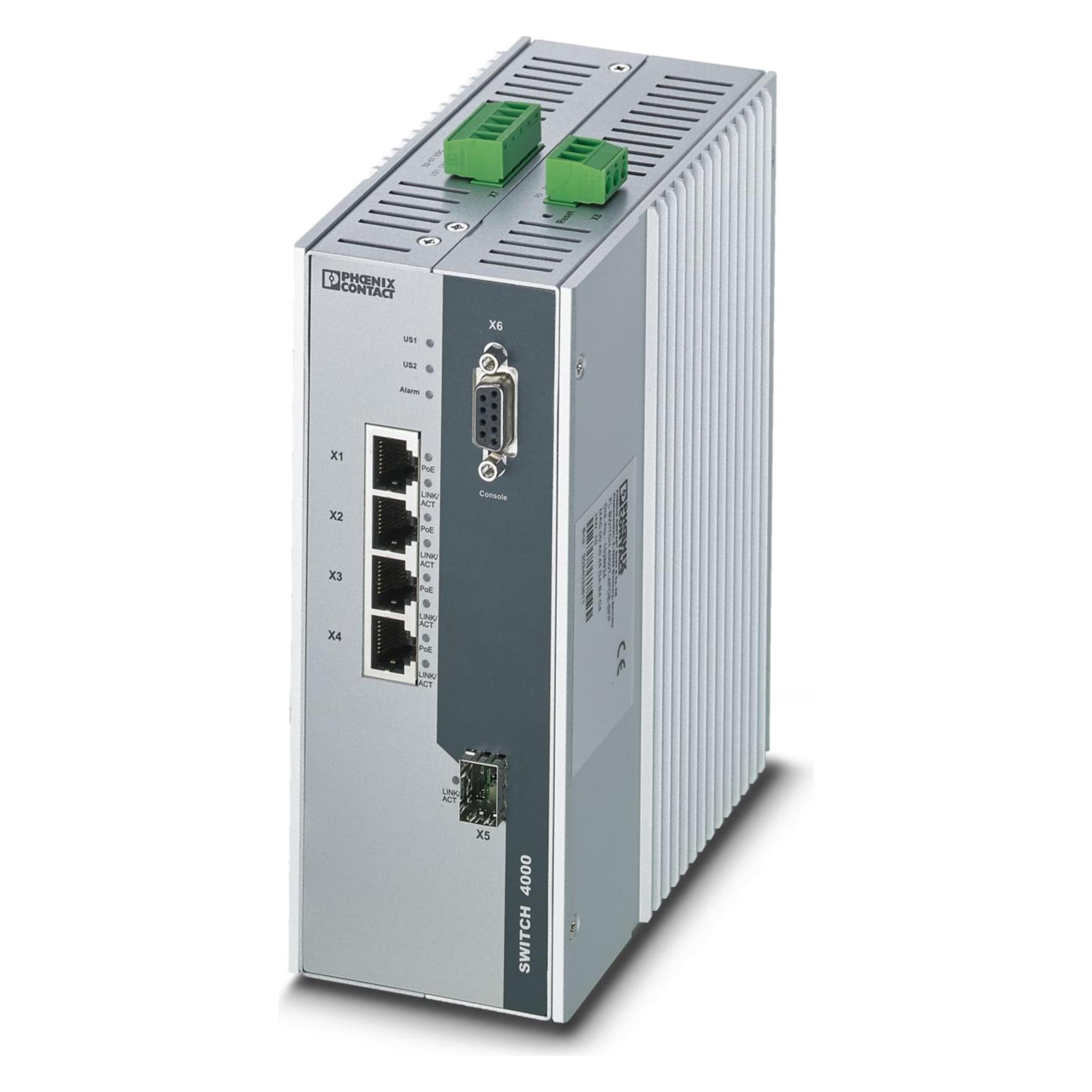 Phoenix Contact Fl Switch 4000T-4Poe-Sfp 1026924 Switch Ethernet Industriale, Domotica