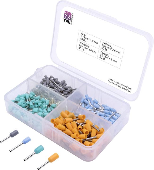 Tru Components Wire end ferrule assortment