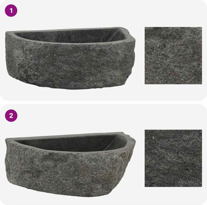 Actual product image vidaXL Badezimmer-Basin (350 mm, 450 mm)