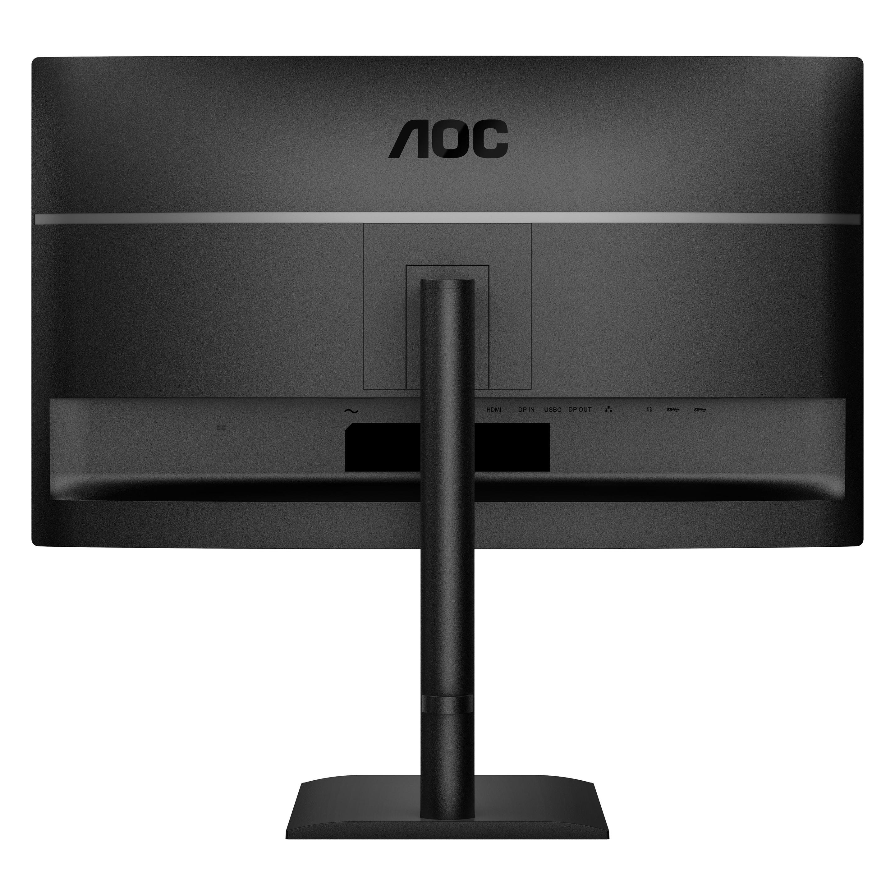 AOC Q27E4CV (2560 x 1440 Pixel, 27"), Monitor, Schwarz