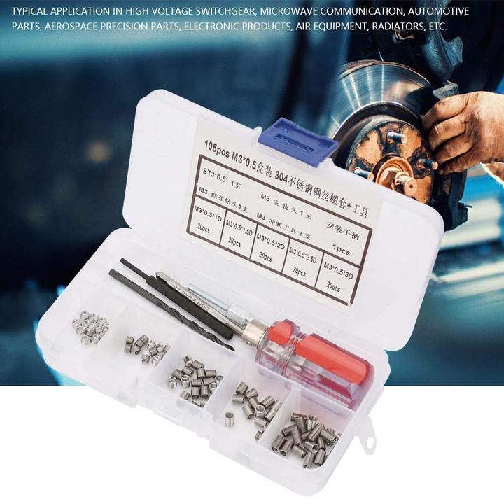 Actual product image ‎Hililand Gewindeeinsatz Reparatursatz M3