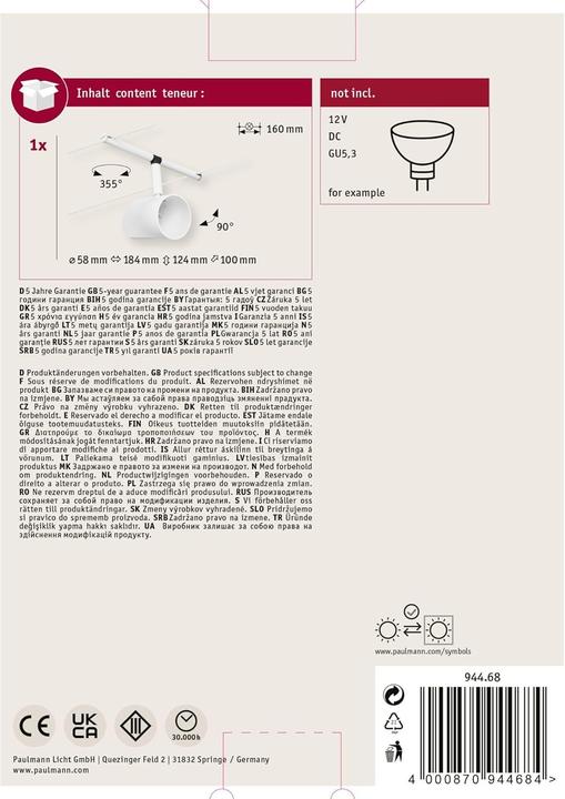 Produktbild Paulmann Wire System Cup