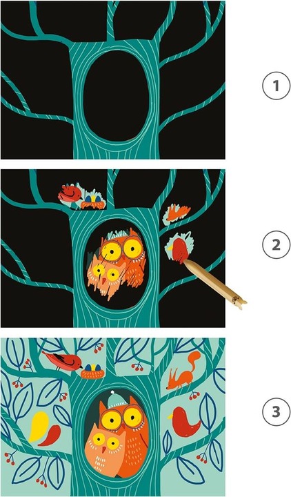 Produktbild Djeco Scratchbilder Tiere entdecken