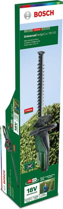 Productafbeelding Bosch Home & Garden UniversalHedgeCut 18-50 Solo (Oplaadbare batterij)