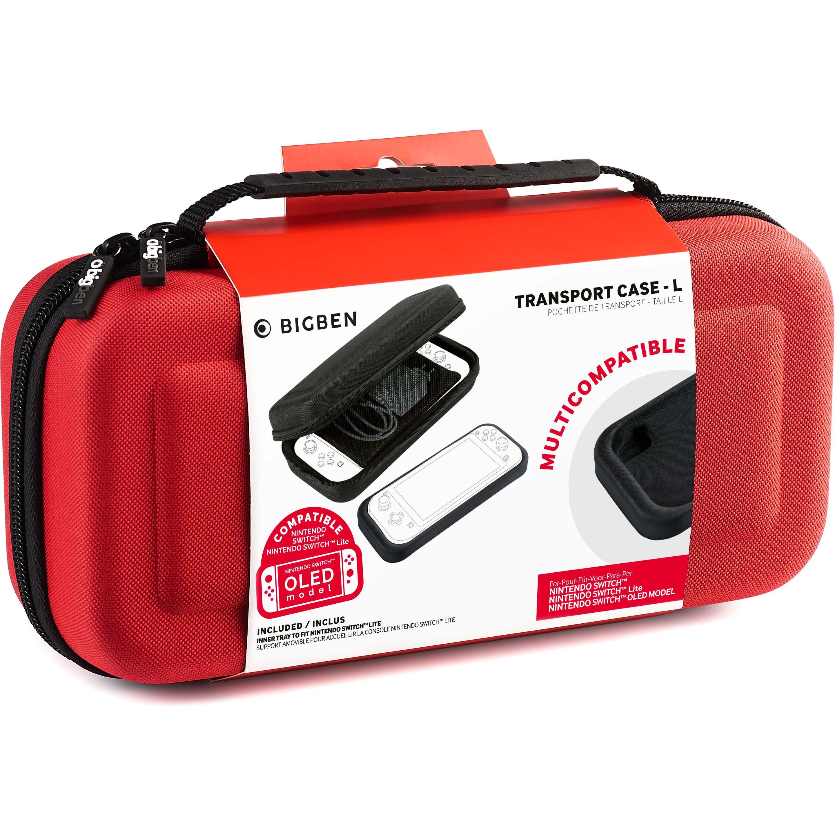 Bigben Rosso Trasporto Caso-L (Switch), Altri Accessori Gaming,