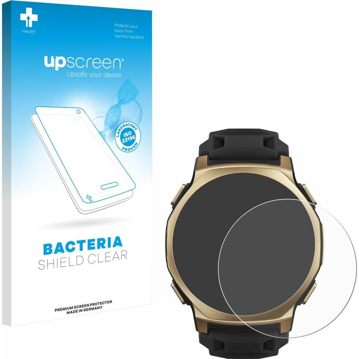 upscreen Pellicola Antibatterica, Pellicola protettiva per smartwatch, Trasparente