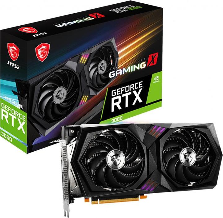 Productafbeelding MSI GeForce RTX 3060 Gaming X 12G (12 GB)