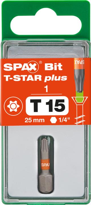 Immagine prodotto Spax BIT T-STAR PLUS T15 25mm S (T 15)