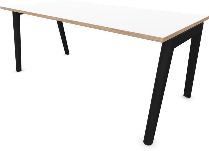 Holz | Esche gebeizt schwarz, Weiss