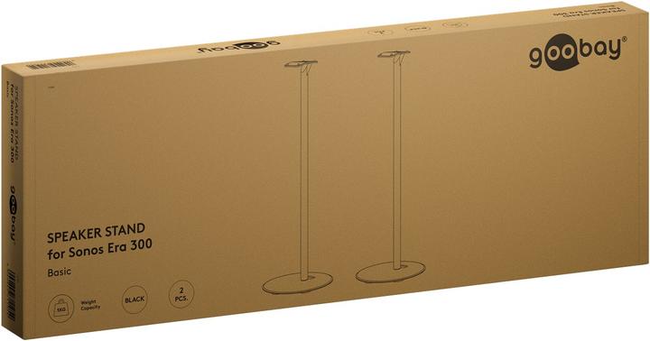 Produktbild Goobay Lautsprecherständer Modern Era 3 Base, schwarz (Ständer)