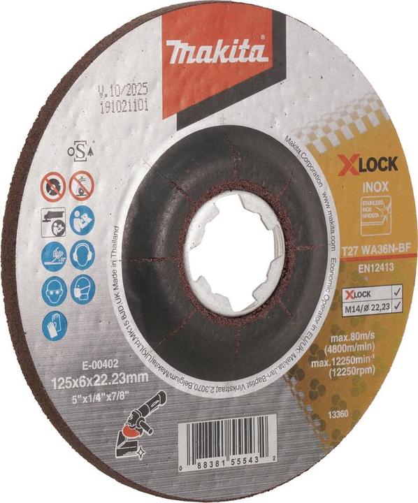 Produktbild Makita Schruppscheibe 125x6mm INOX (A36N)