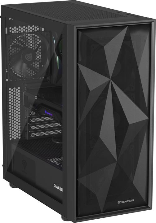Produktbild Genesis Obudowa Diaxid 605F czarna (NPC-2046) (ATX, mATX, Mini-ITX)