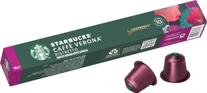 Actual product image Starbucks Caffè Verona by Nespresso Dark Roasts (10 x Port.)