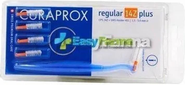 Curaprox Interdental Brushes CPS 14Z Regular Plus Orange 1.5mm Diameter 5mm Effectiveness Set of 10 Interdent