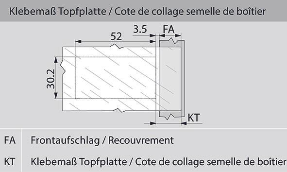 Produktbild Blum Topf- und Montageplatte für CRISTALLO
