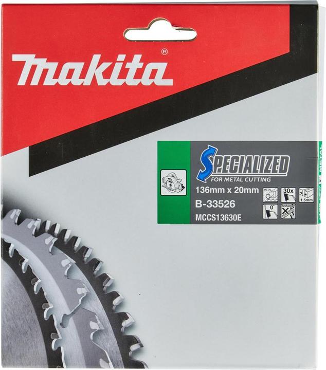 Actual product image Makita SPECIALIZED circular saw blade 136