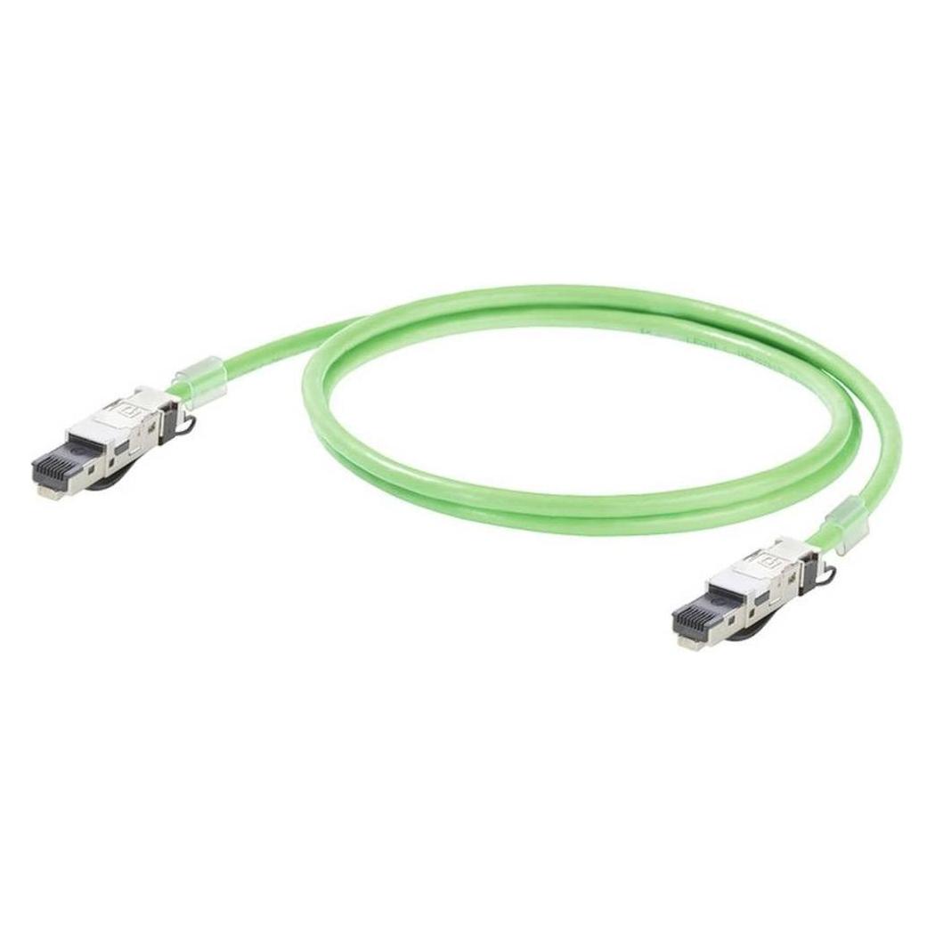 Weidmüller RJ45 netwerkkabel, patchkabel CAT 5, CAT 5e SF/UTP 25,00 m Groen Vlamvertragend, oliebestendig (SF/UTP, CAT5, 25 m), Netwerkkabel