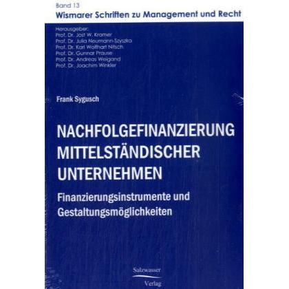 Nachfolgefinanzierung mittelständischer Unternehmen, Fachbücher