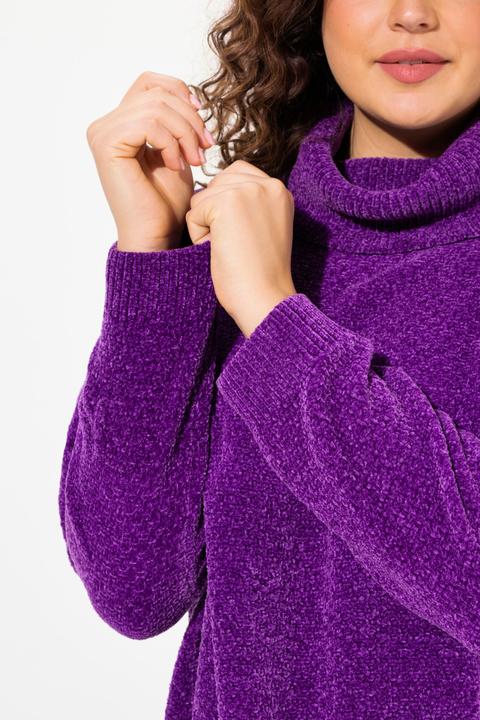 Produktbild Ulla Popken Chenille-Pullover, Oversized, Stehkragen, Langarm (46, 48)