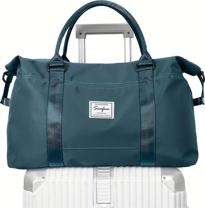 Actual product image Only-Bags.Store Large Capacity Travel Overnight Bag, Solid Colour Versatile Duffle Bag, Lightweight Business Trip