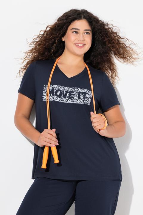 Produktbild Ulla Popken Damen grosse Grössen Funktionsshirt, schnelltrocknend, Halbarm marine 42+ 826740130-42+ (42, 44)