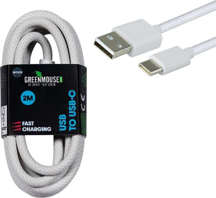Nobrand Greenmouse USB-C Data Cable 2m Woven GRS (2 m)