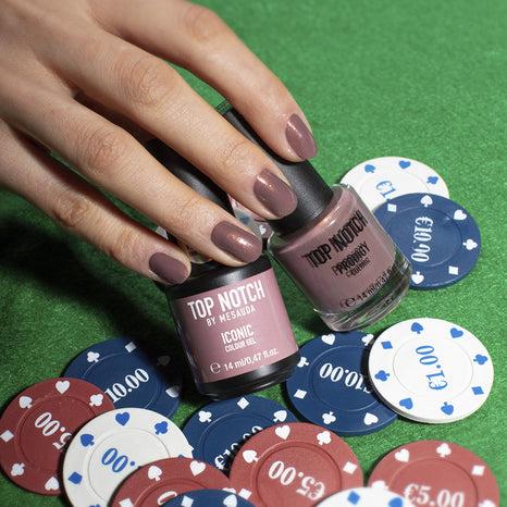 Produktbild Mesauda Top Notch Iconic 254 Lucky Strike Semi-Permanent Nail Polish 14ml (254 Lucky Strike, Farblack)