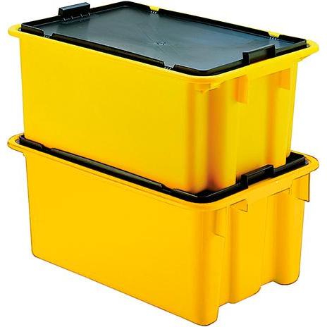 Magni, Lagerbehälter, Drehstapelbehälter 60 l B650xT450xH280 mm gelb