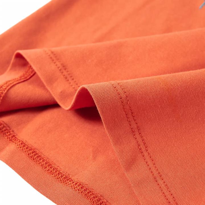 Produktbild VidaXL Kinder-Langarmshirt Dunkelorange 128,Material: 95 (128)