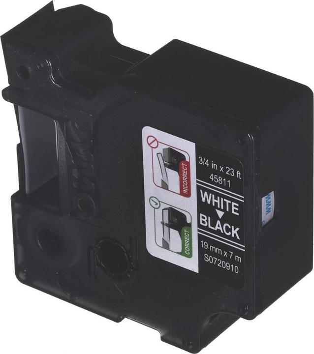 Actual product image Dymo S0720910 Standard tape (1.90 cm, Black)