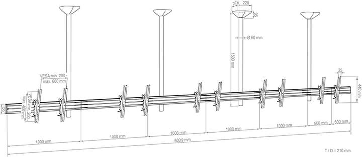 Image du produit Hagor CPS MENUBOARD D5L 46-65IN