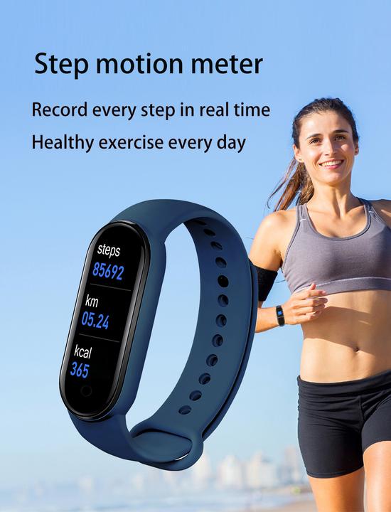 Actual product image PhoneLook Active Fitness Tracker M7 Intelligent Sports Bracelet Smart Watch Bluetooth
