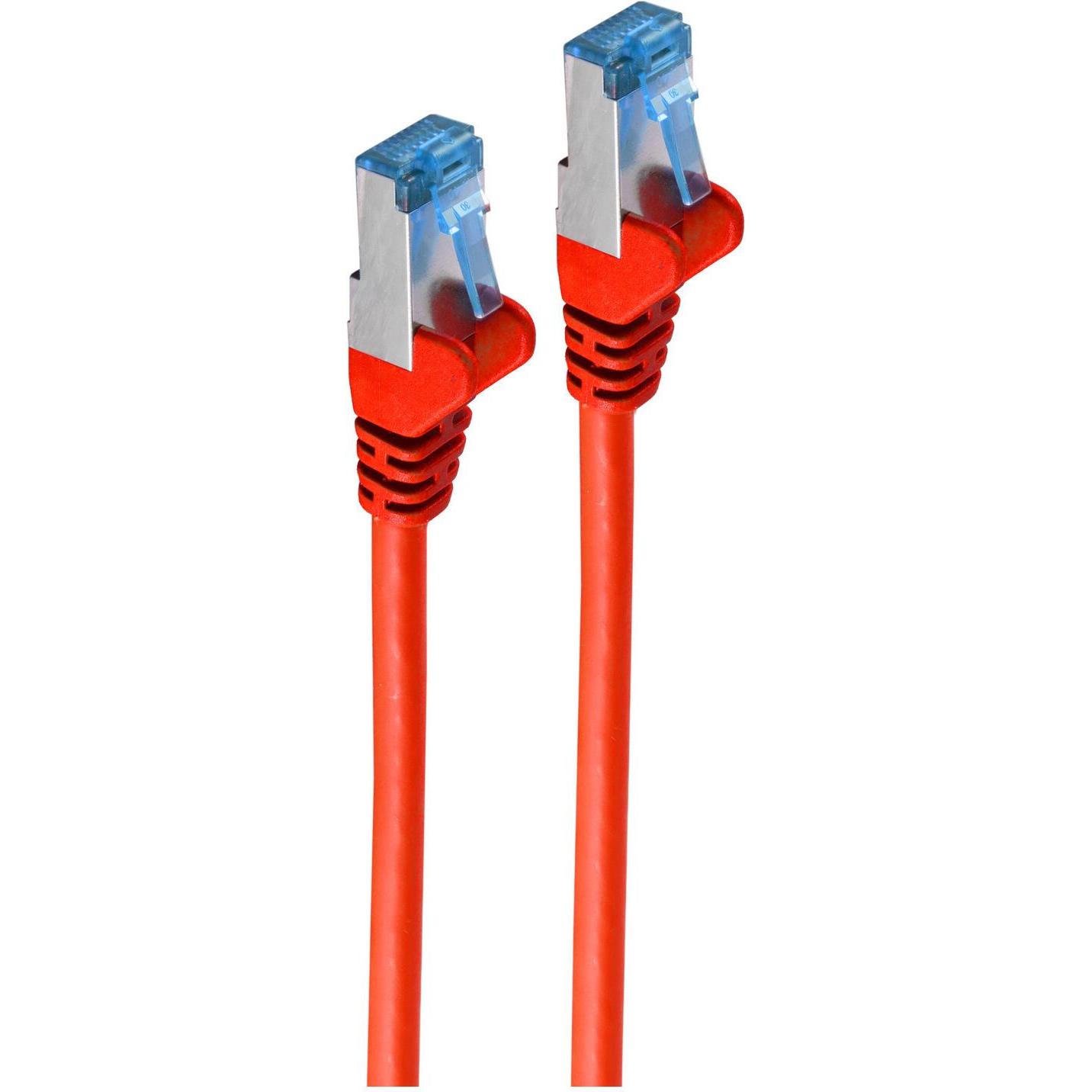Shiverpeaks -BASIC-S--Netzwerkkabel-Patchkabel, cat 6A, S/FTP, PIMF, rot, 0,25m (S/FTP, S/UTP, CAT6a, 0.25 m) (BS75711-0.25R)