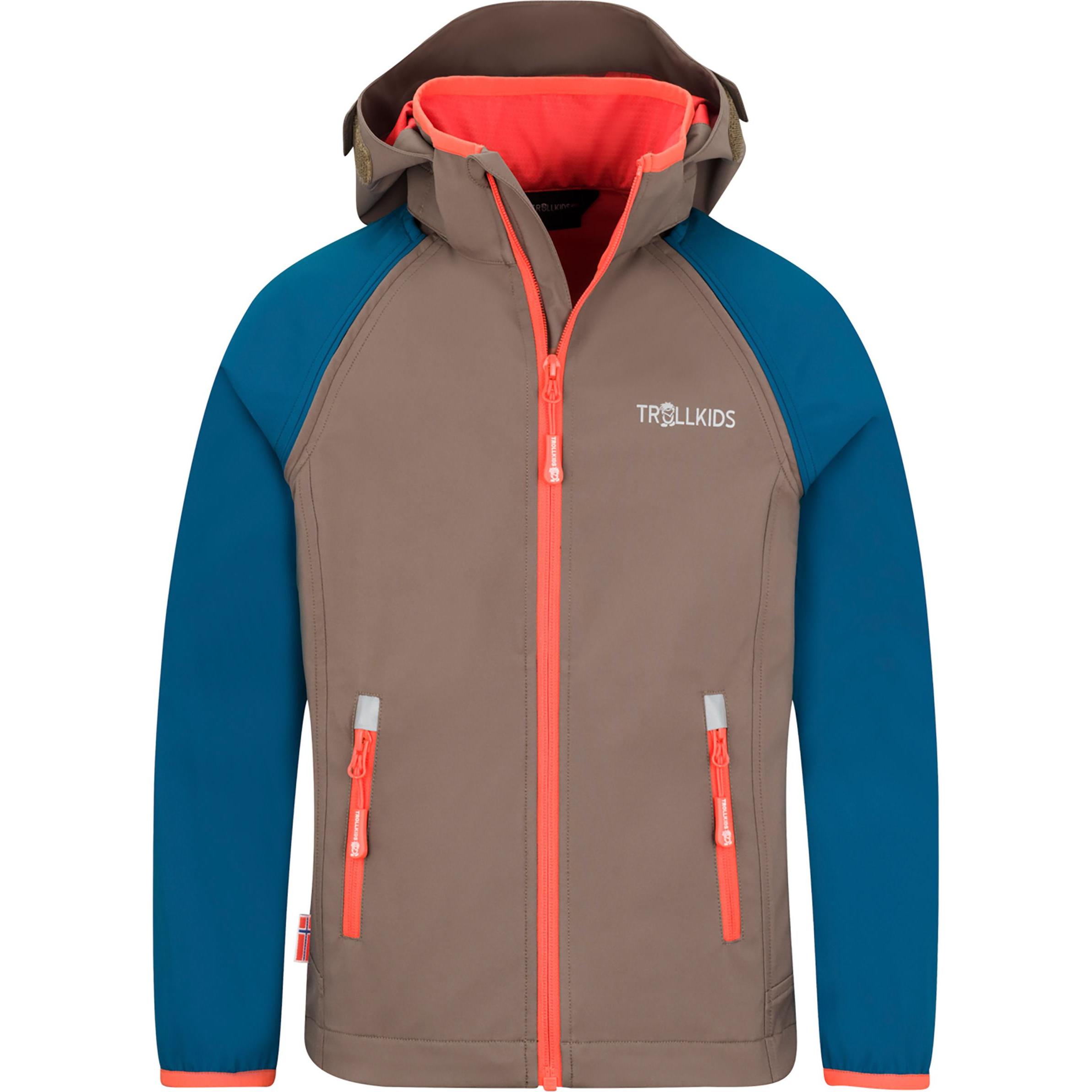 Trollkids, Jungen, Jacke, Kids Rondane Zip Off Jacket XT (140), Braun, 140
