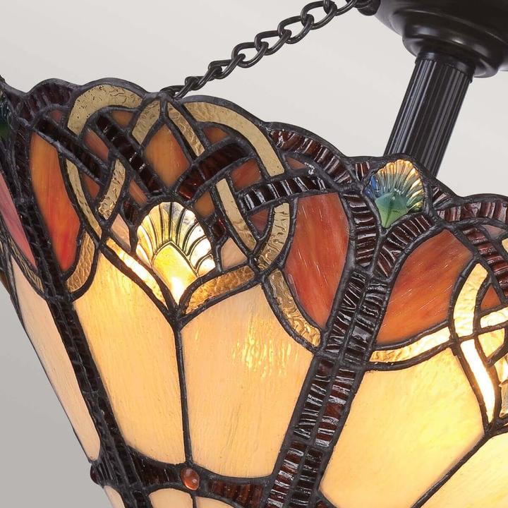 Produktbild Elstead Lighting Cambridge Deckenleuchte E27 2-fach Vintage-Bronze (E27)