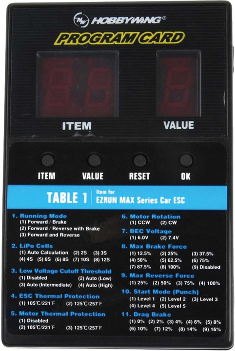 Actual product image Hobbywing Programming box