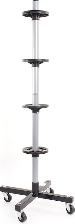 Actual product image Wiltec Mobile Multi Tyre Stand Wheel Storage Rack System for Tyres up to a Size of 225 mm