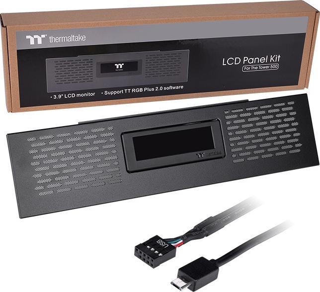 Productafbeelding Thermaltake PC kast accessoires LCD Paneel Kit Zwart voor The Tower 500