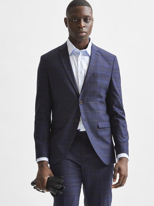 Actual product image Selected Comfort stretch window check blazer (46)