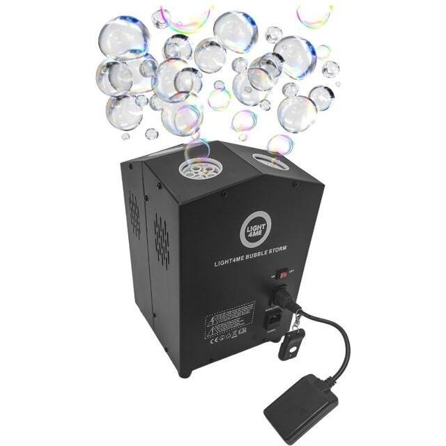 No Name LIGHT4ME Seifenblasenmaschine BUBBLE STORM, Hazer