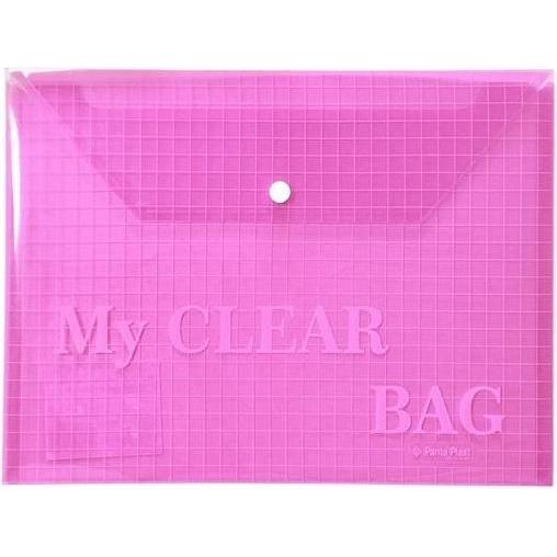 Panta Plast Focus C330 A4-Umschlag, transparentes Rosa, Accessori per Rilegatrice, Trasparente