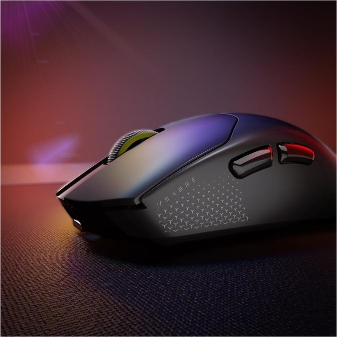 Actual product image Corsair Maus Sabre v2 Pro Ultralight Schwarz (Wireless)