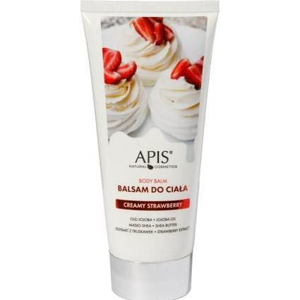 Apis Natural Cosmetics, Bodylotion, Apis Body Balm Creamy Strawberry 200Ml (Körperlotion, 200 ml)